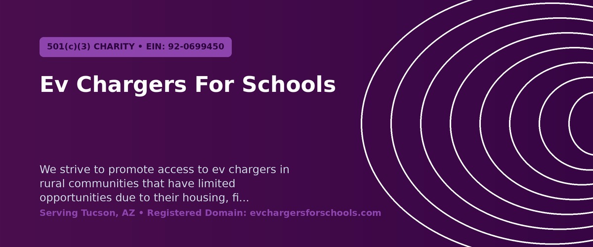 Ev Chargers For Schools Identity Banner